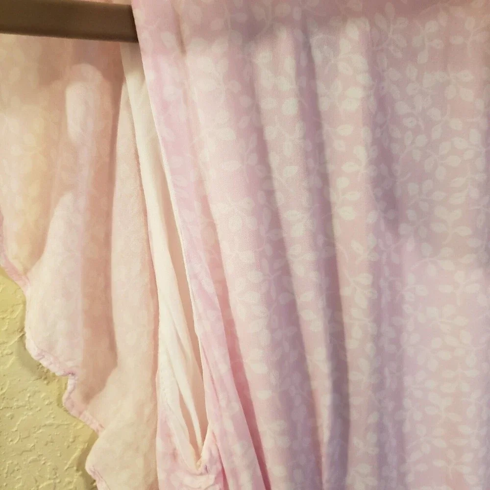 Draper James Floral Wrap Dress, Sz Medium, Pink Ruffle Summer Wrap Dress - Picture 8 of 12